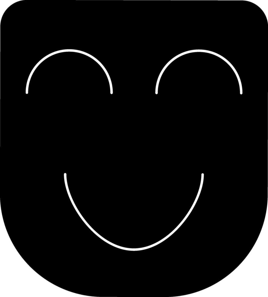 illustratie van een zwart masker. vector