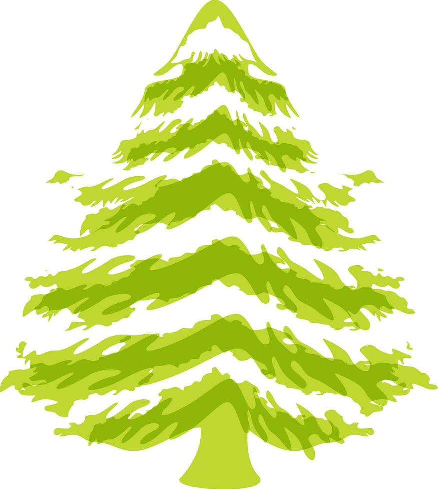 mooi Kerstmis boom gemaakt door opslaan groen kleur. vector