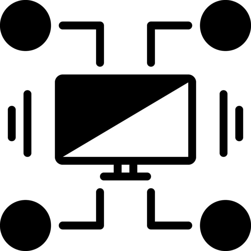 solide icoon voor cobol vector