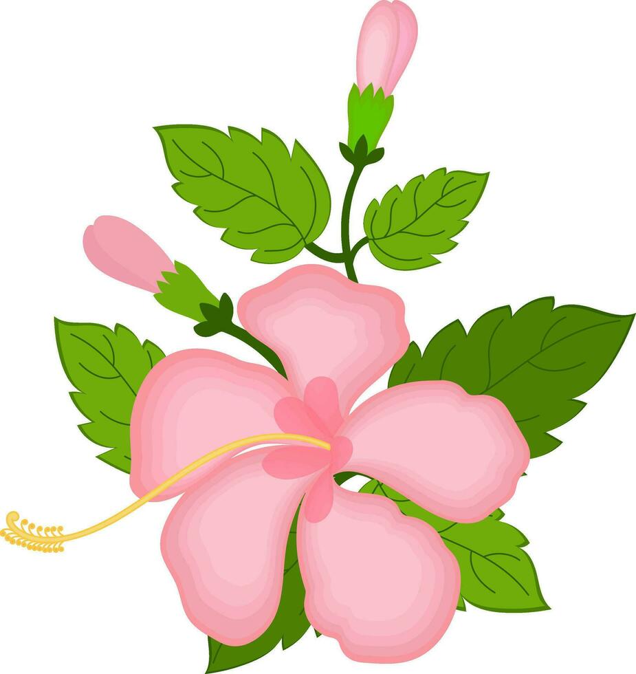 bloemen ontwerp van bloem en vertrekken in illustratie. vector