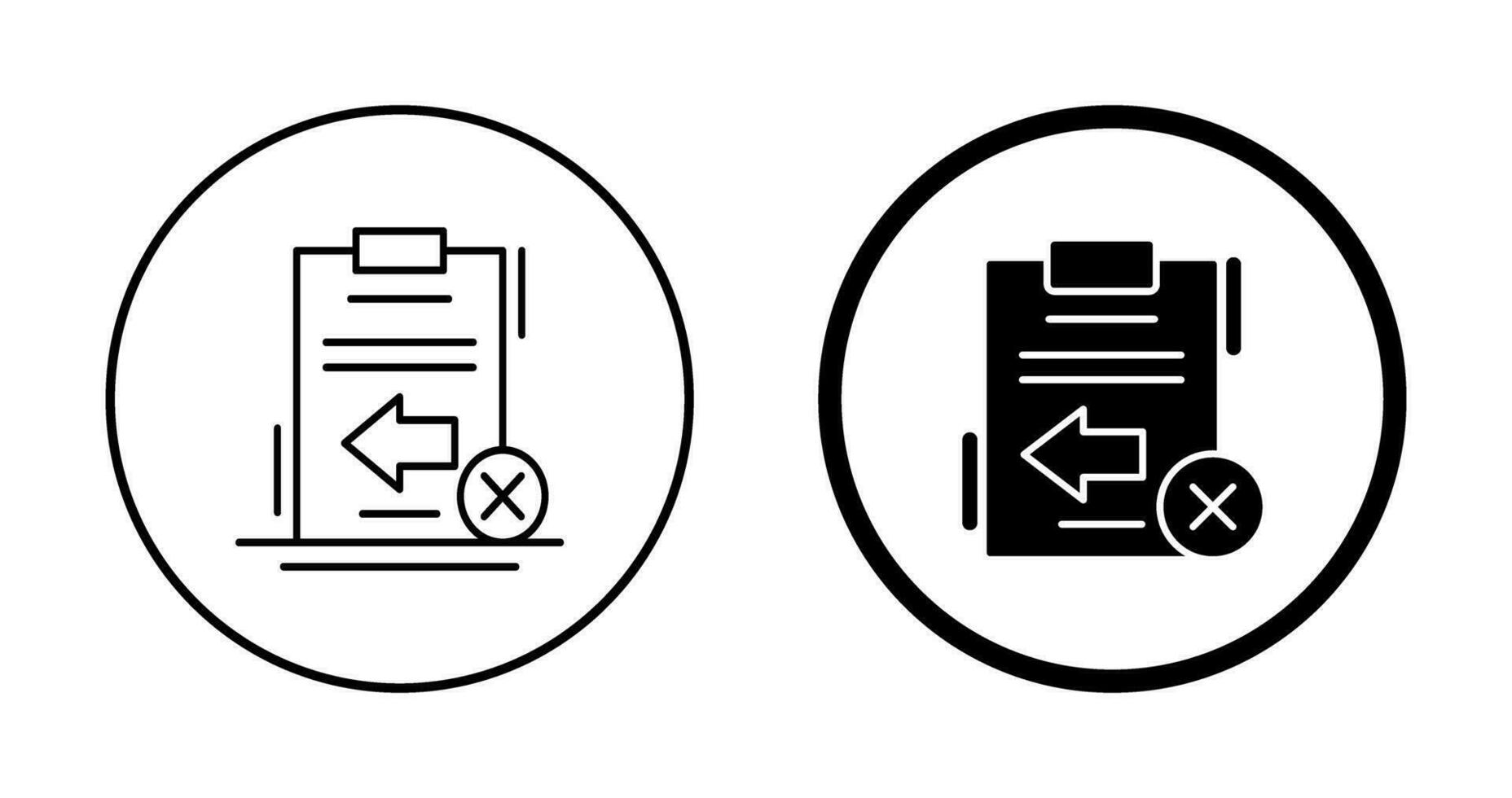 terugkeer mislukt vector icoon