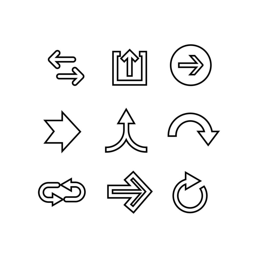 pijlen vector pictogram