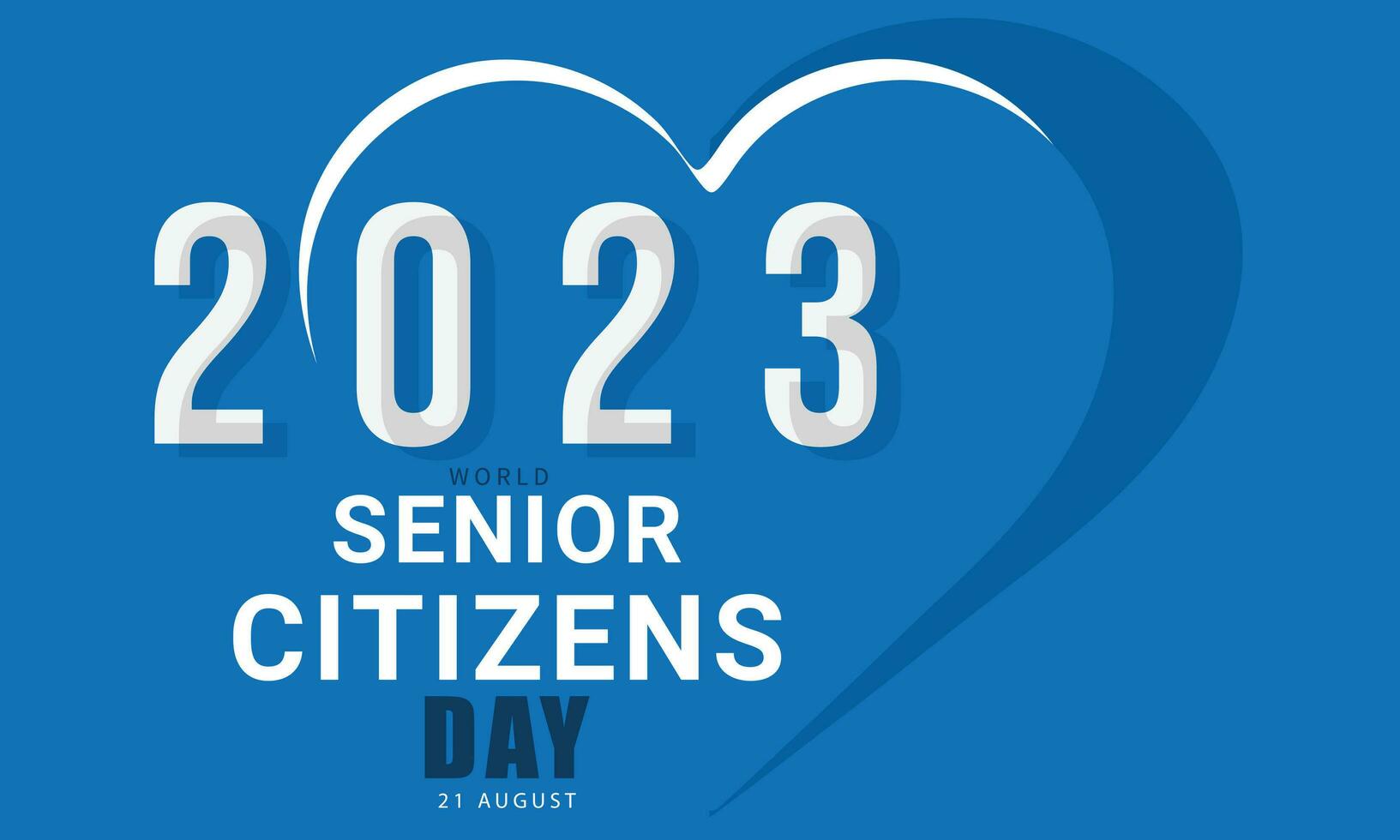 wereld senior burger dag. achtergrond, banier, kaart, poster, sjabloon. vector illustratie.