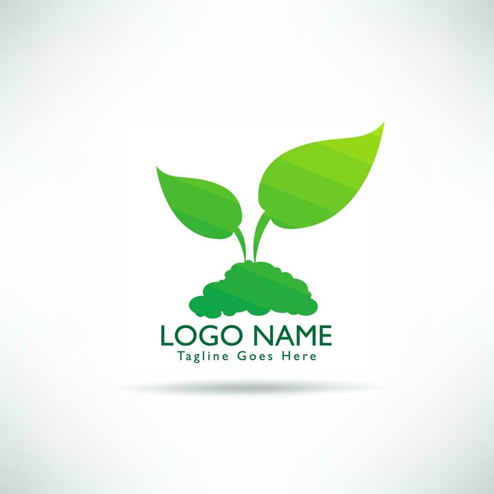 creatief groen blad eco biologisch logo ontwerp vector sjabloon. groen milieu concept, ecologisch.