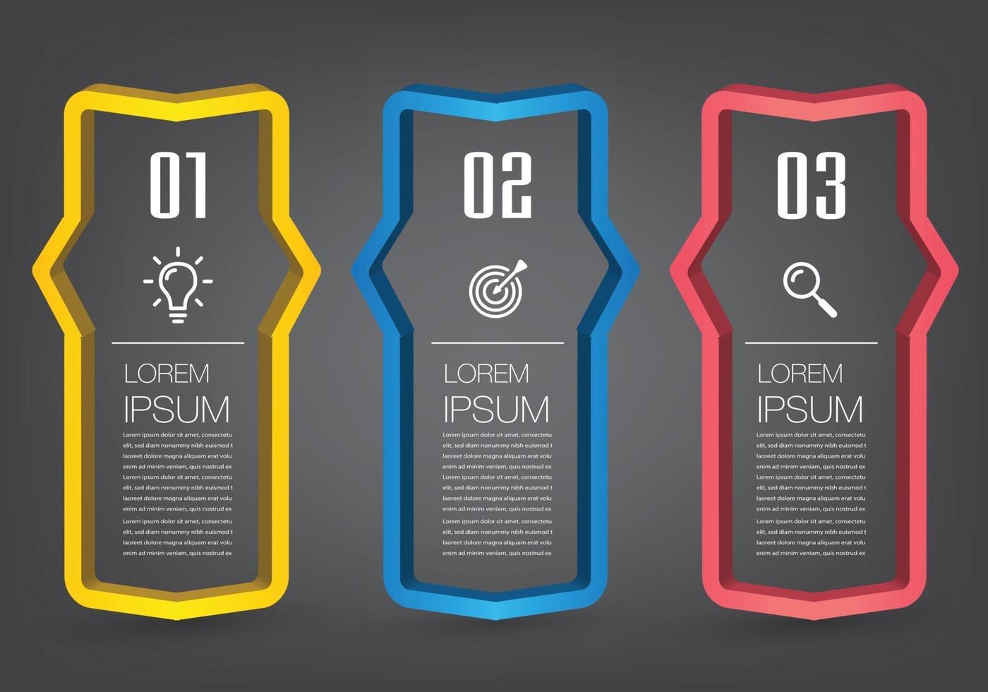 moderne tekstvak sjabloon banner infographics vector