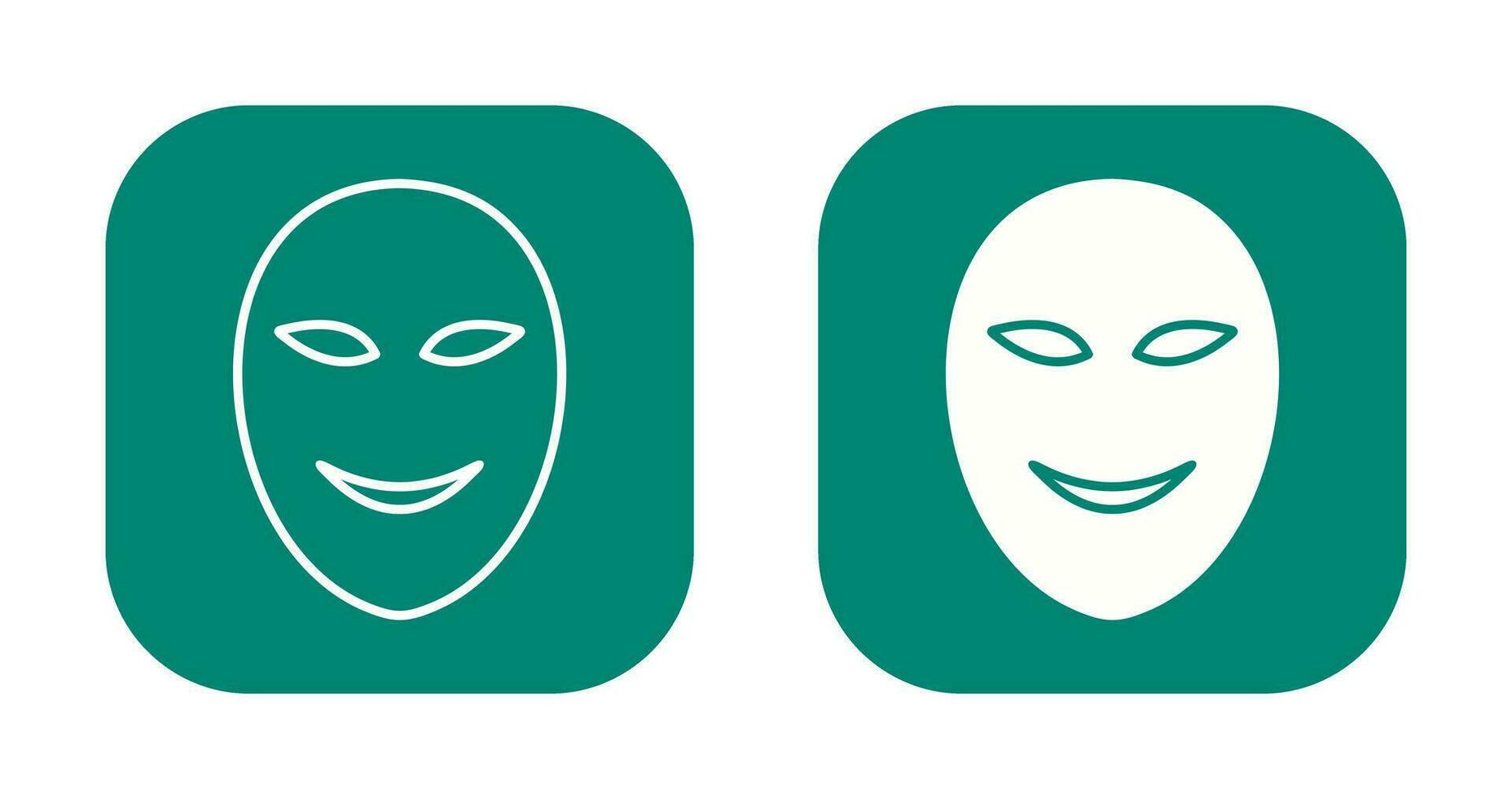 oude gezicht masker vector icoon