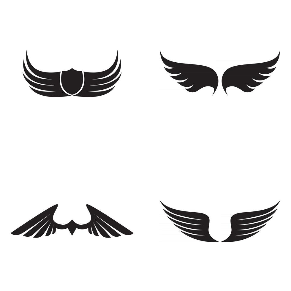 valk vleugel logo sjabloon vector