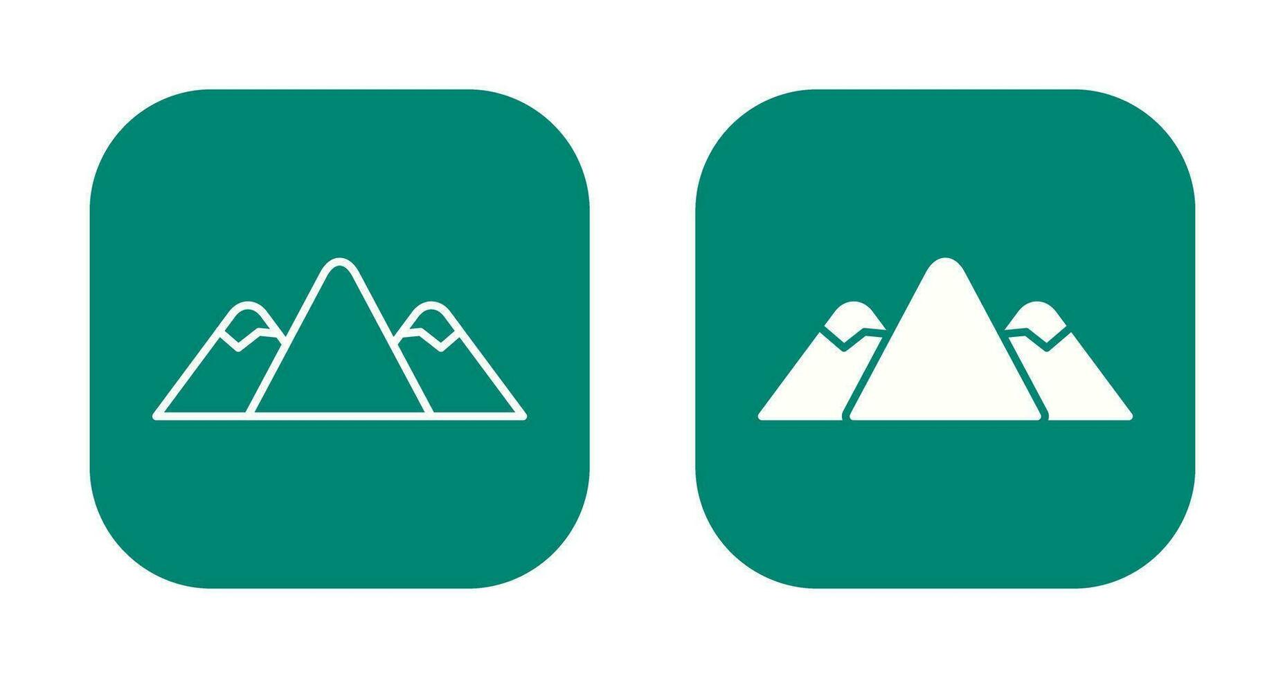 berg vector pictogram