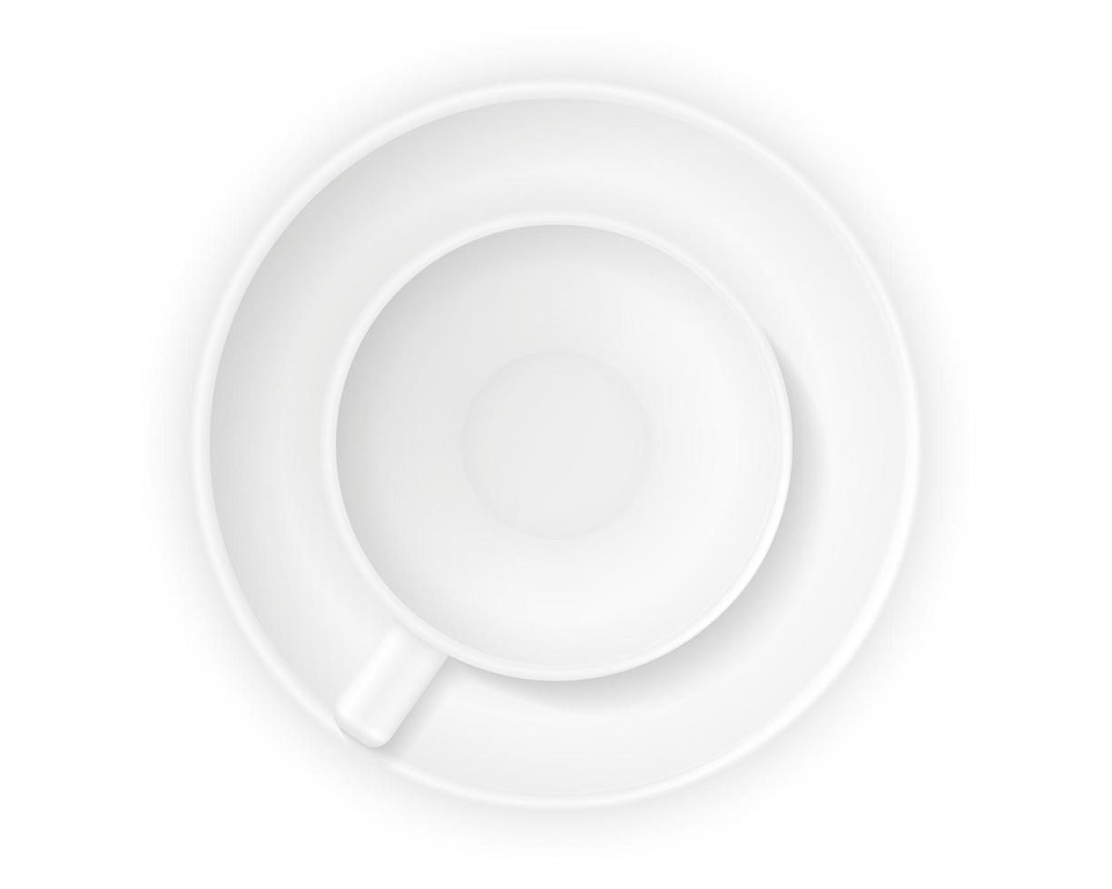 kopje voor koffie voorraad vectorillustratie geïsoleerd op een witte achtergrond vector