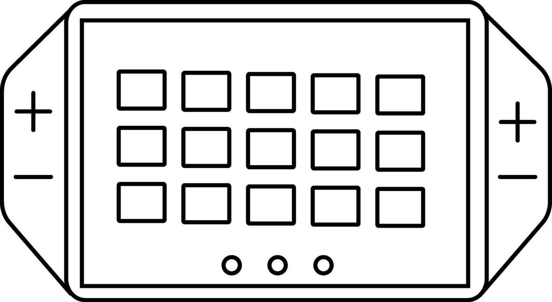 geïsoleerd spel controleur in lijn kunst illustratie. vector