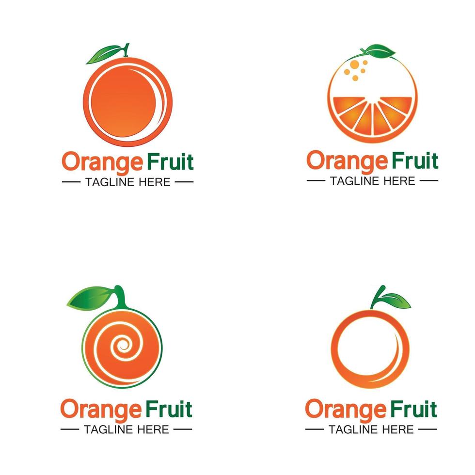 oranje logo ontwerp vector