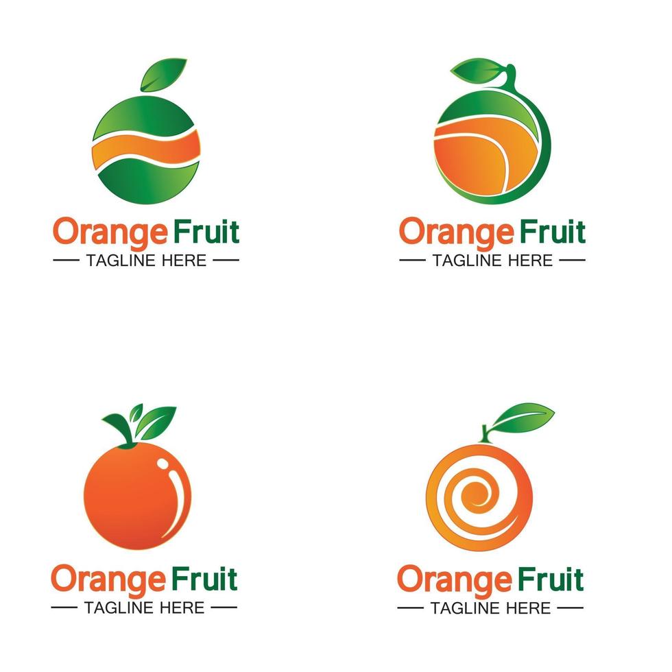 oranje logo ontwerp vector