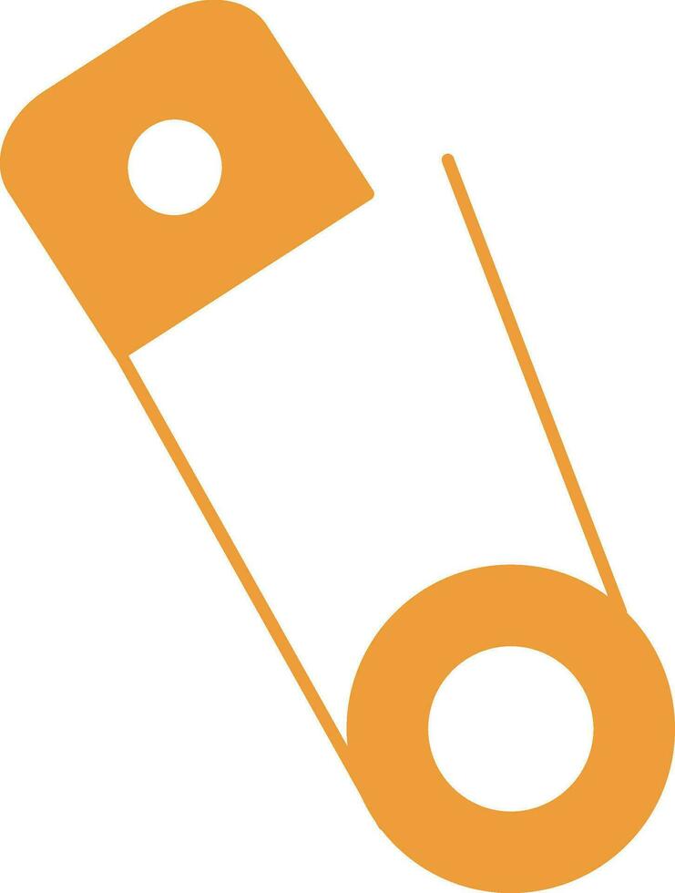illustratie van veiligheid pin icoon in vlak stijl. vector