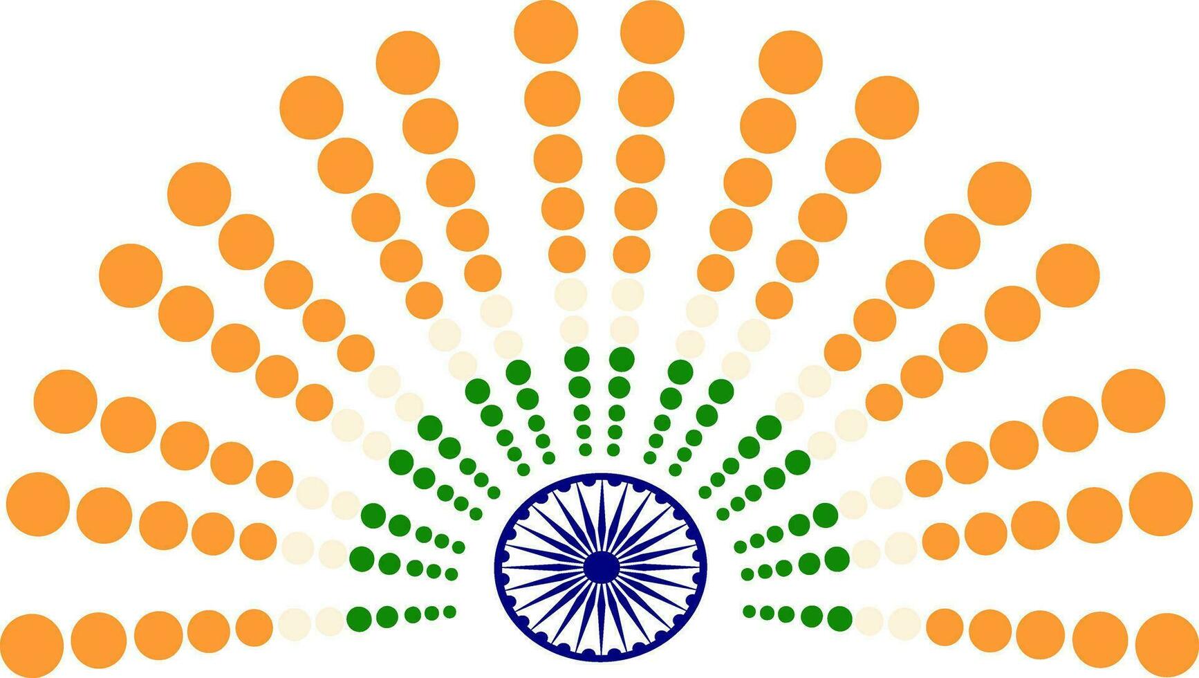 illustratie van Indisch vlag kleur ontwerp. vector