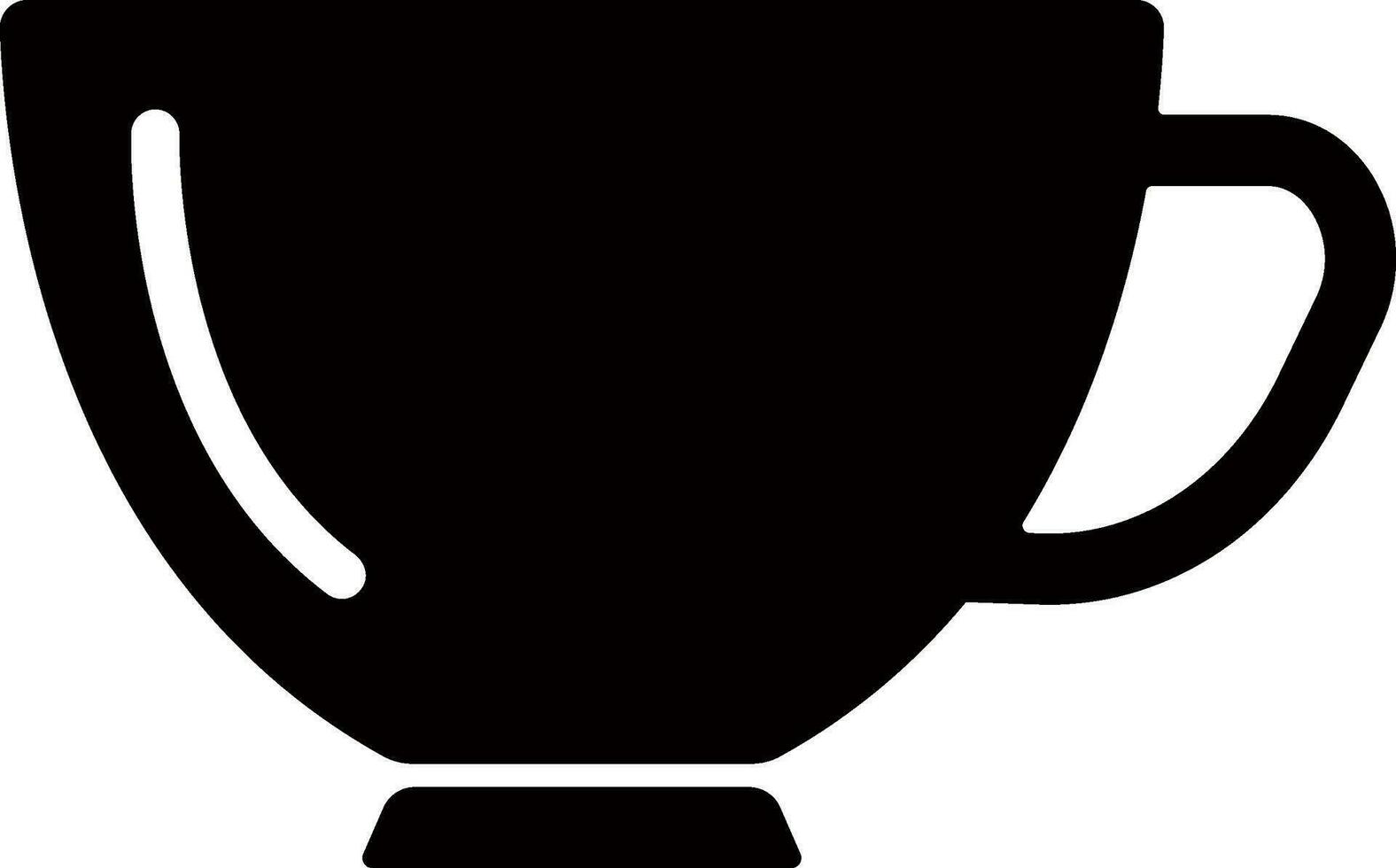 thee of koffie kop symbool. vector