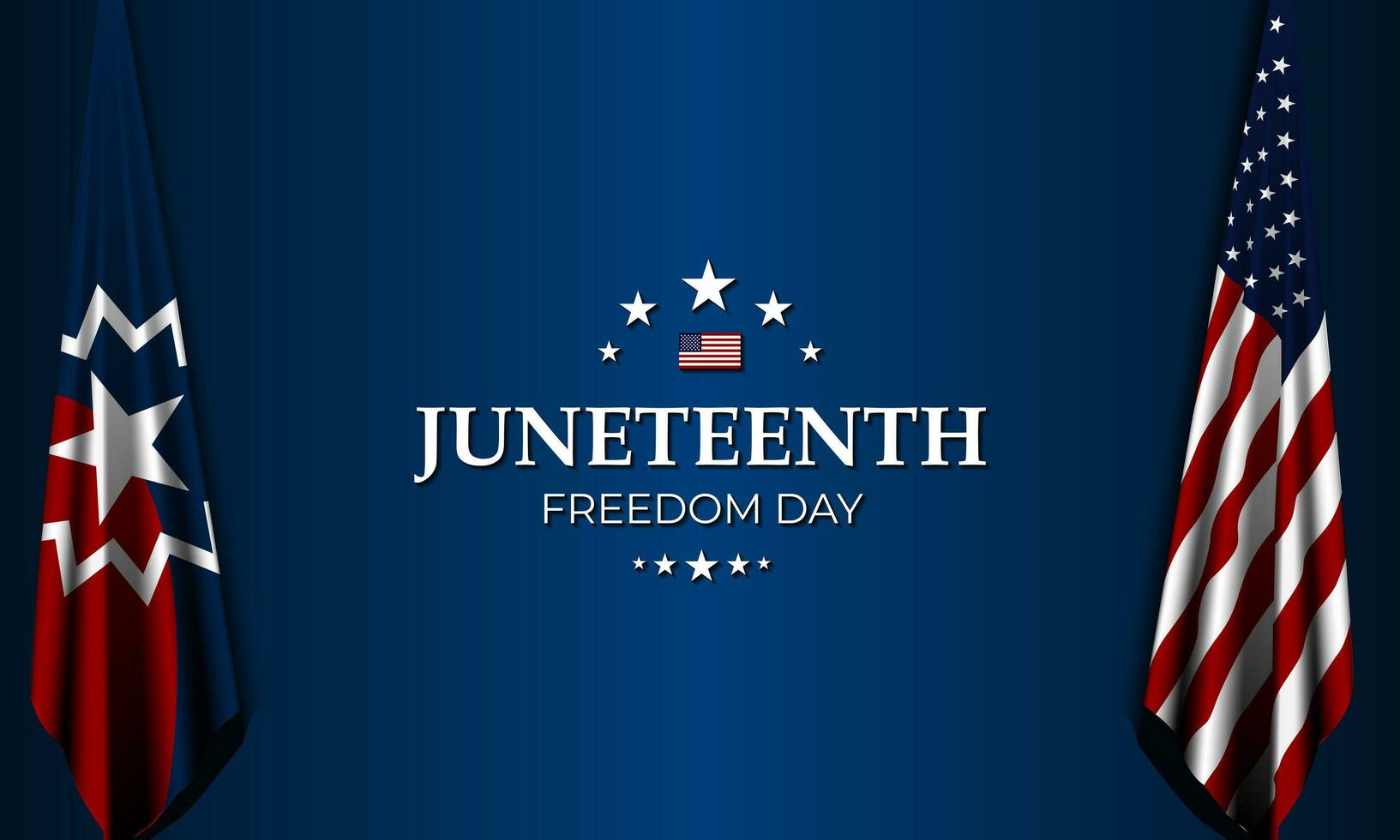 gelukkig juneteenth juni 19 vrijheid dag achtergrond vector illustratie