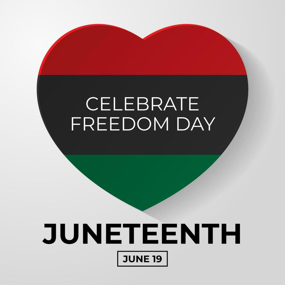 gelukkig juneteenth juni 19 vrijheid dag achtergrond vector illustratie