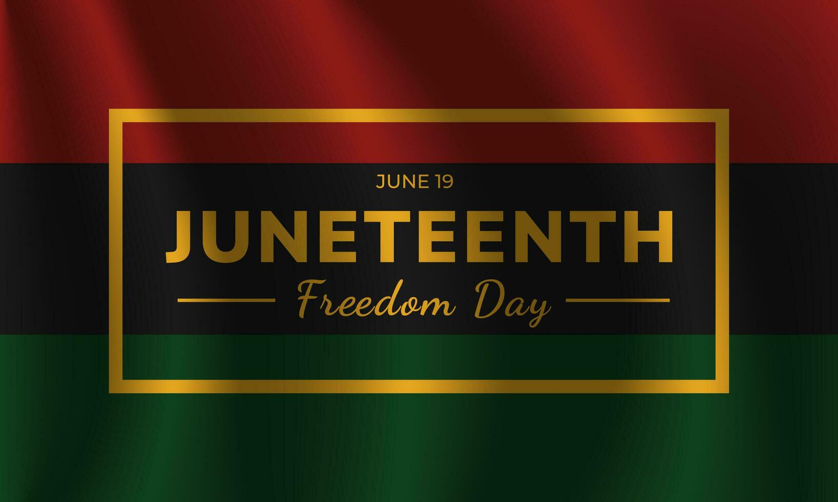 gelukkig juneteenth juni 19 vrijheid dag achtergrond vector illustratie