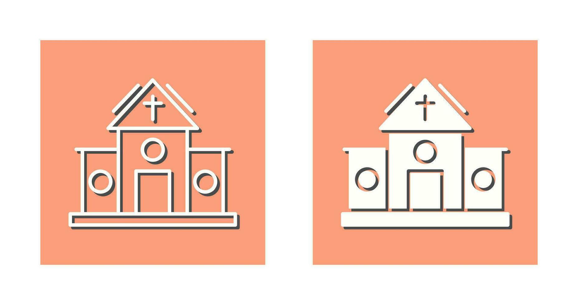 kerk vector pictogram