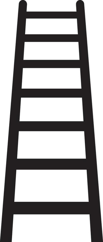 zwart ladder of trap Aan wit achtergrond. vector