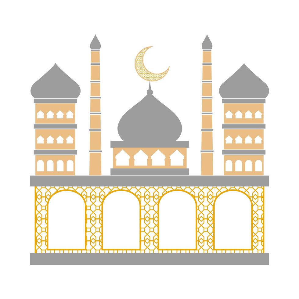 moskee tempel arabisch vector