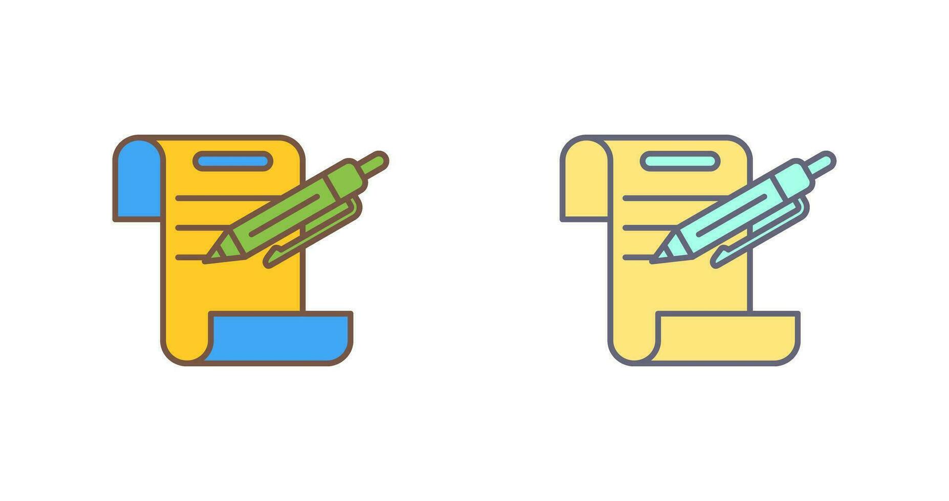 contract vector pictogram