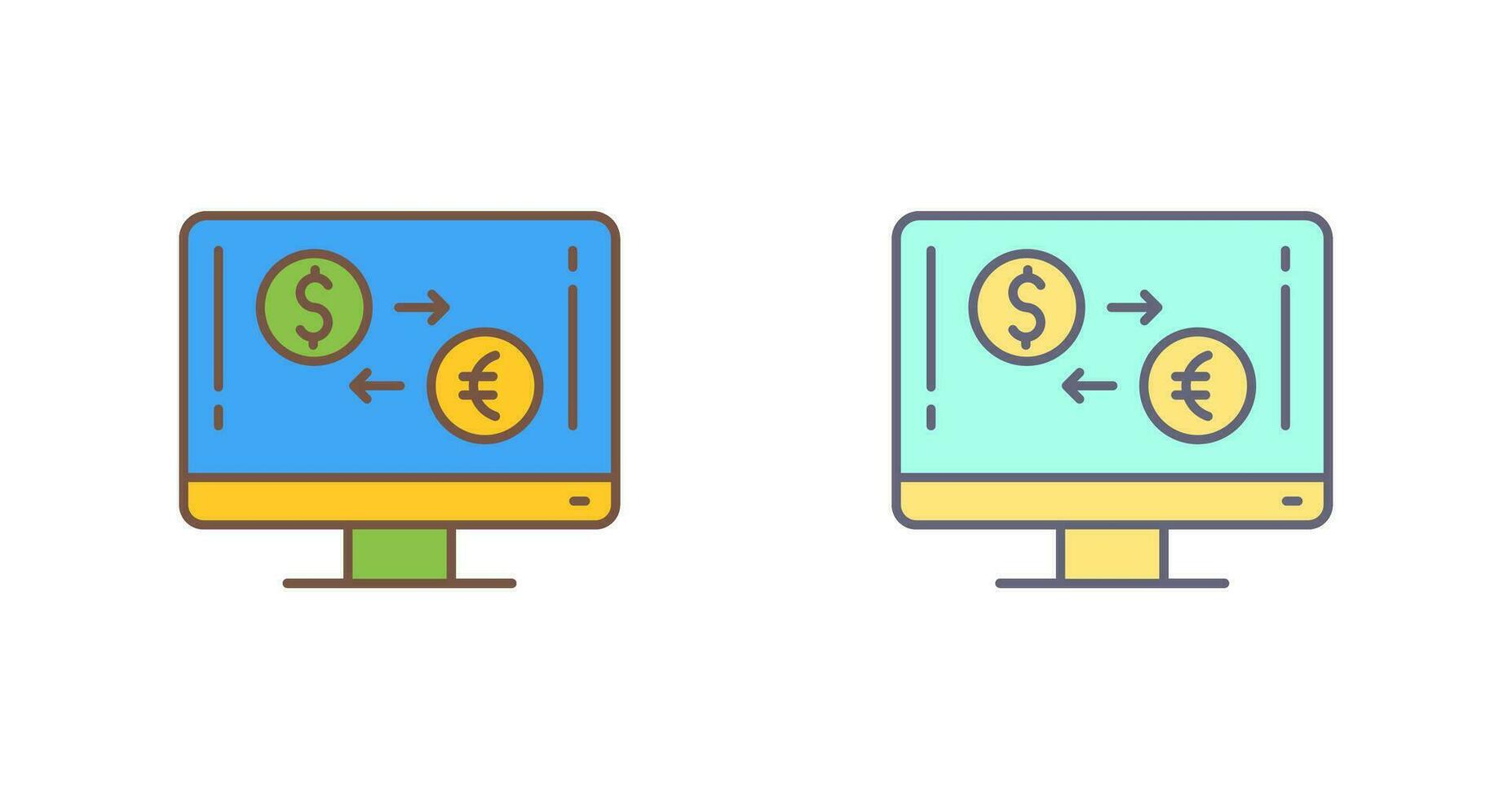 valuta wisselen vector pictogram