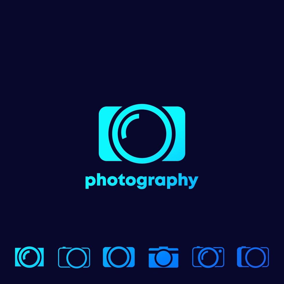 camera pictogrammen fotografie logo set vector