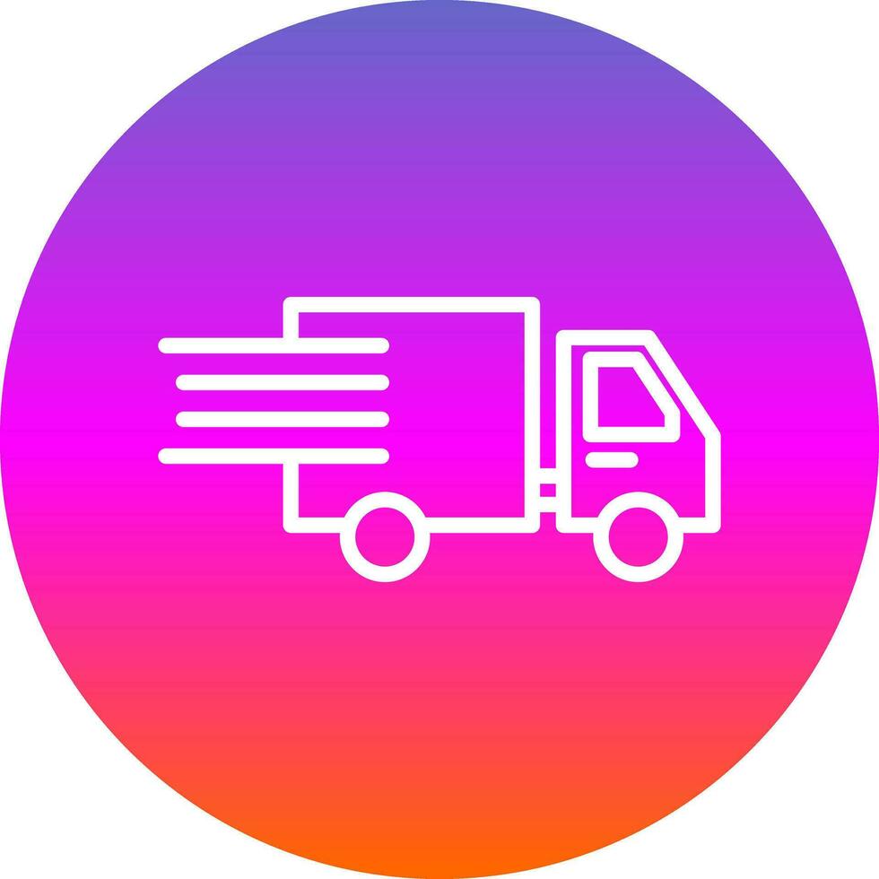 levering vrachtauto vector icoon ontwerp