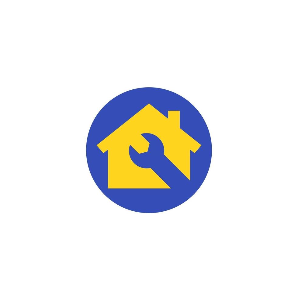 huis onderhoud service vector logo
