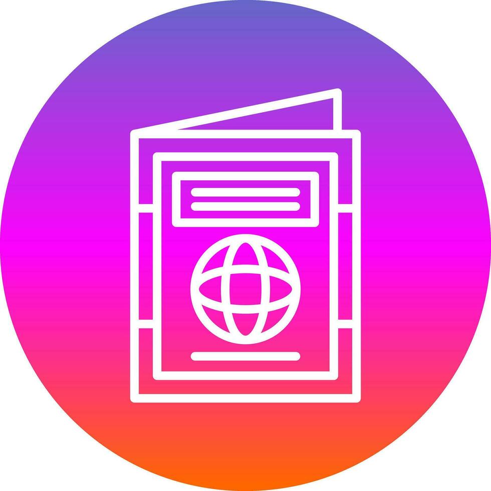Internationale paspoort vector icoon ontwerp