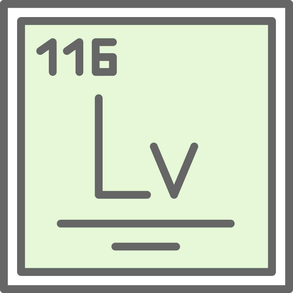 livermorium vector icoon ontwerp