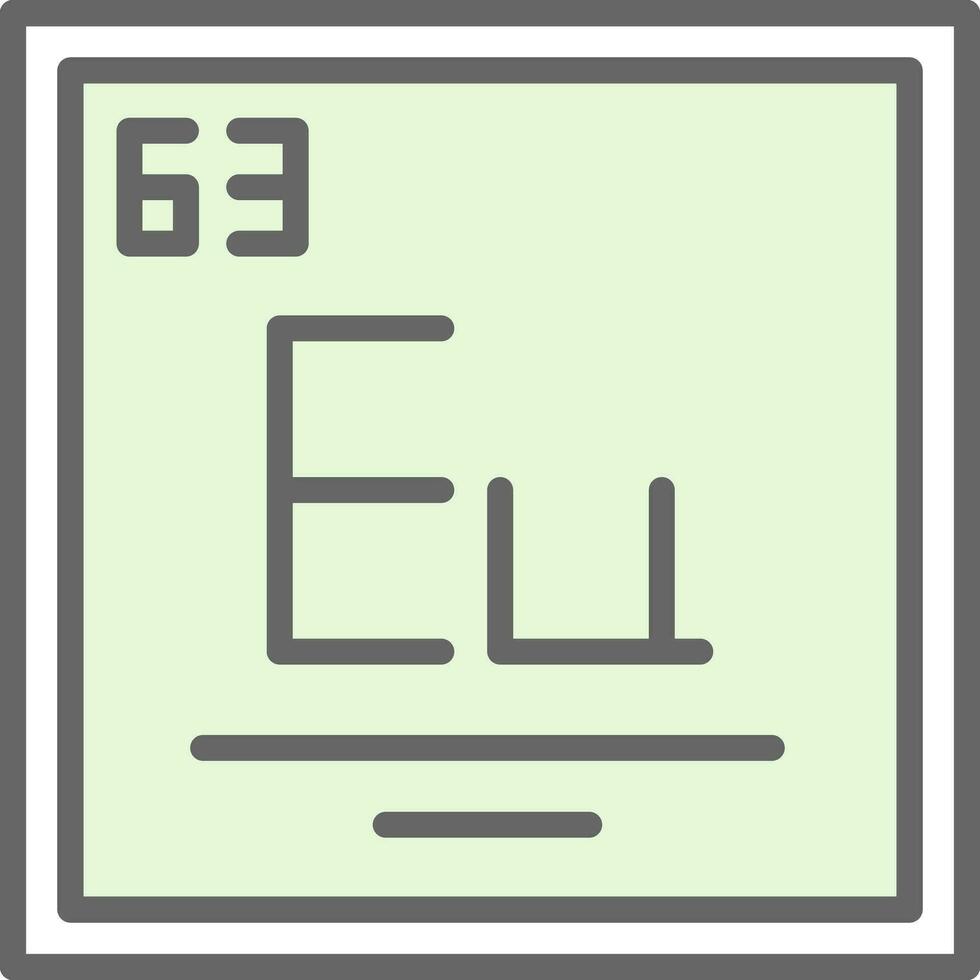 europium vector icoon ontwerp