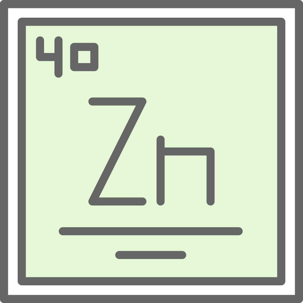zirkonium vector icoon ontwerp