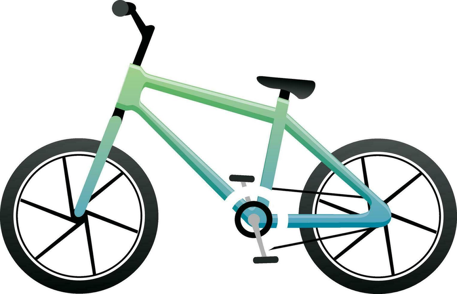 mooi glimmend fiets icoon. vector