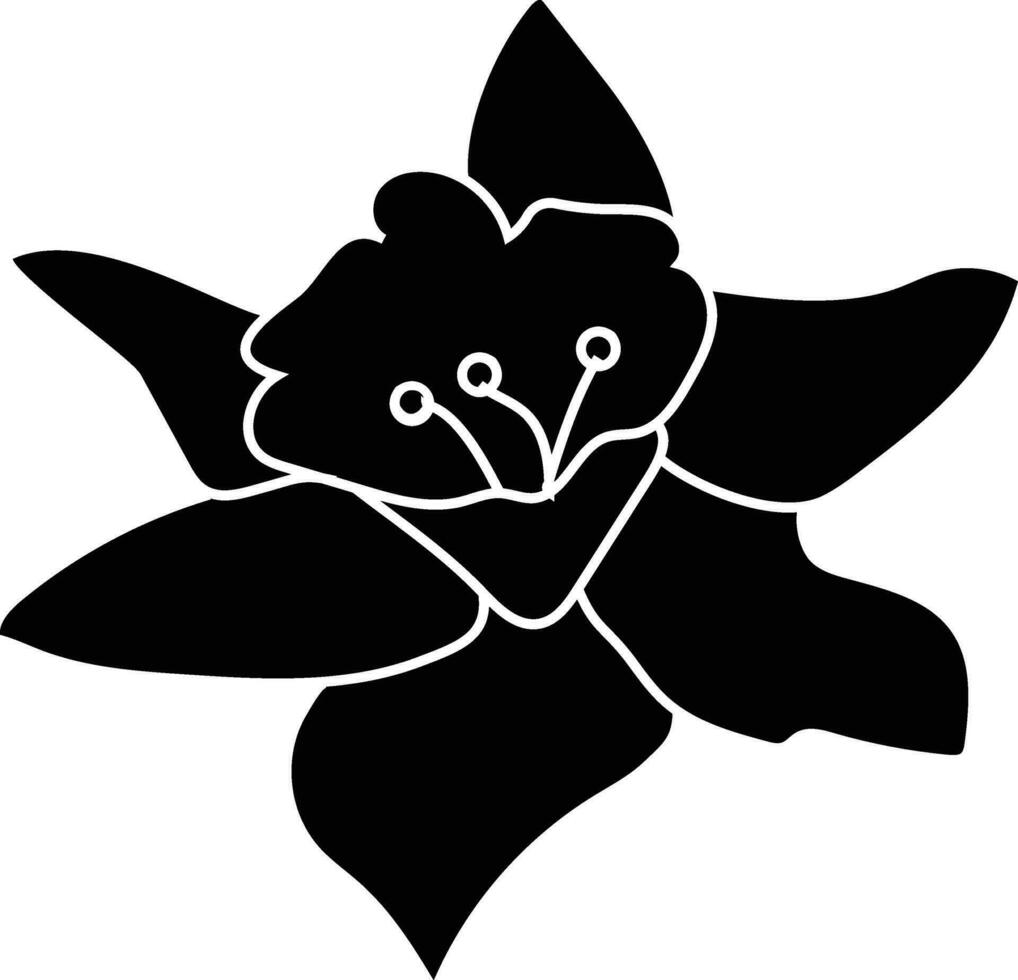 zwart en wit bloem ontwerp. vector