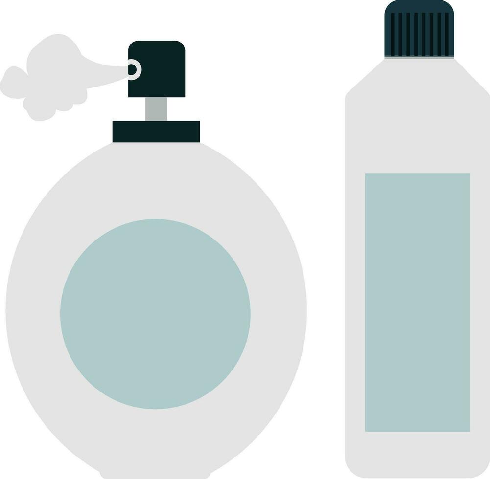 twee parfum flessen icoon. vector