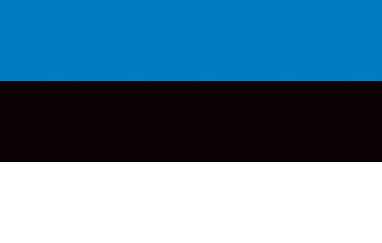 de officiële vlag van estland vector