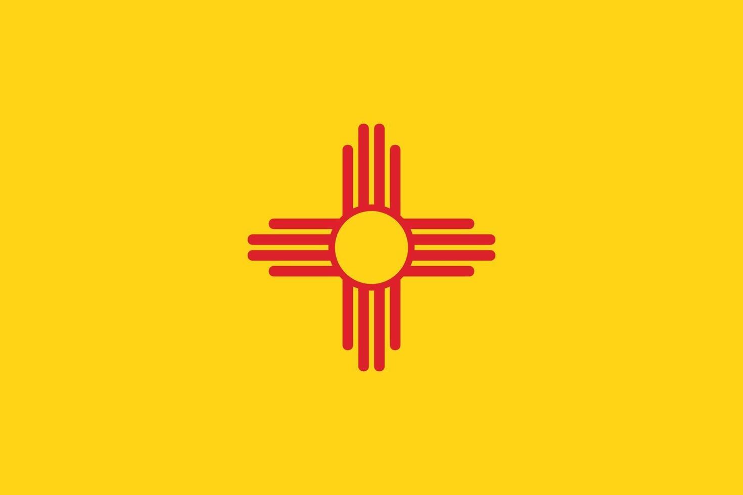 New Mexico officieel vlag vector