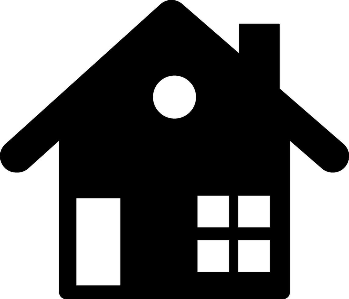 huis teken of symbool in vlak stijl. vector