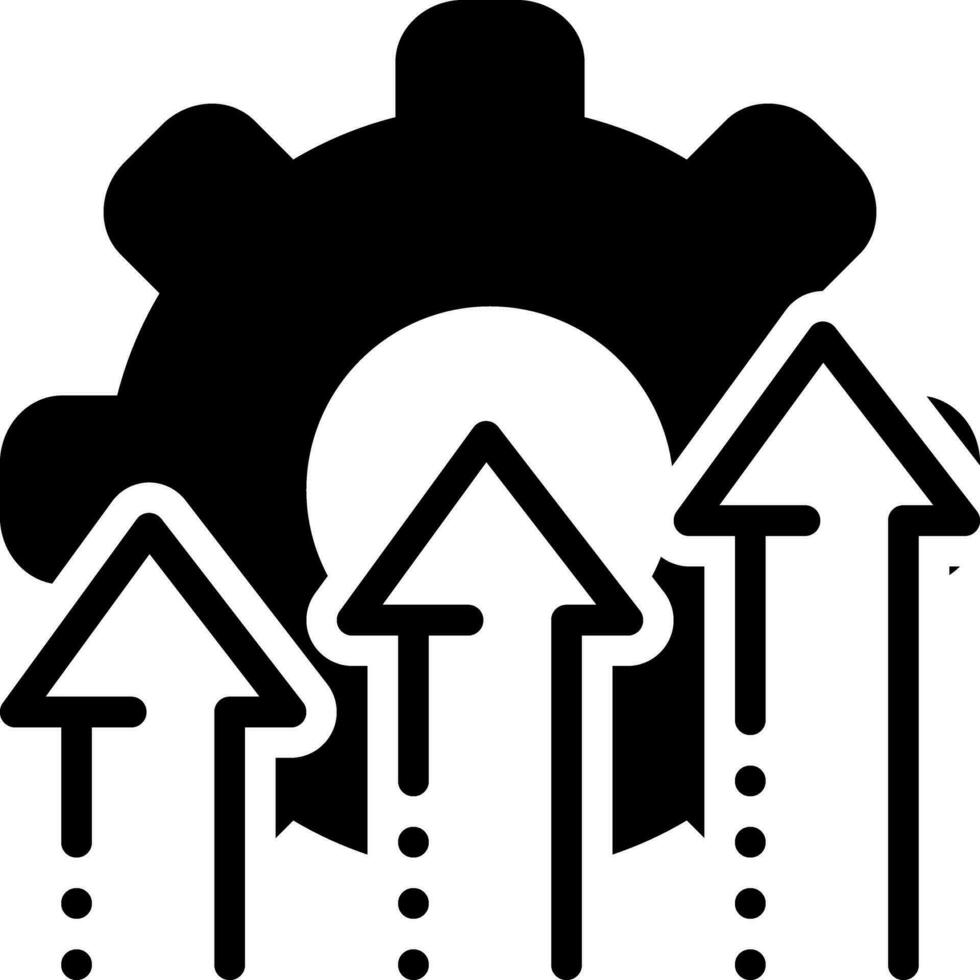 solide icoon voor werkplan vector