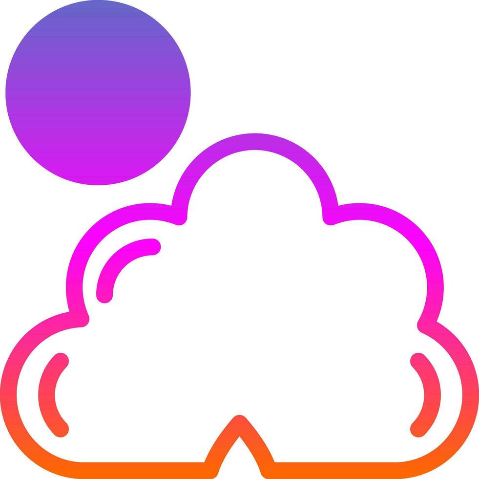 donker wolk Hoes vector icoon ontwerp