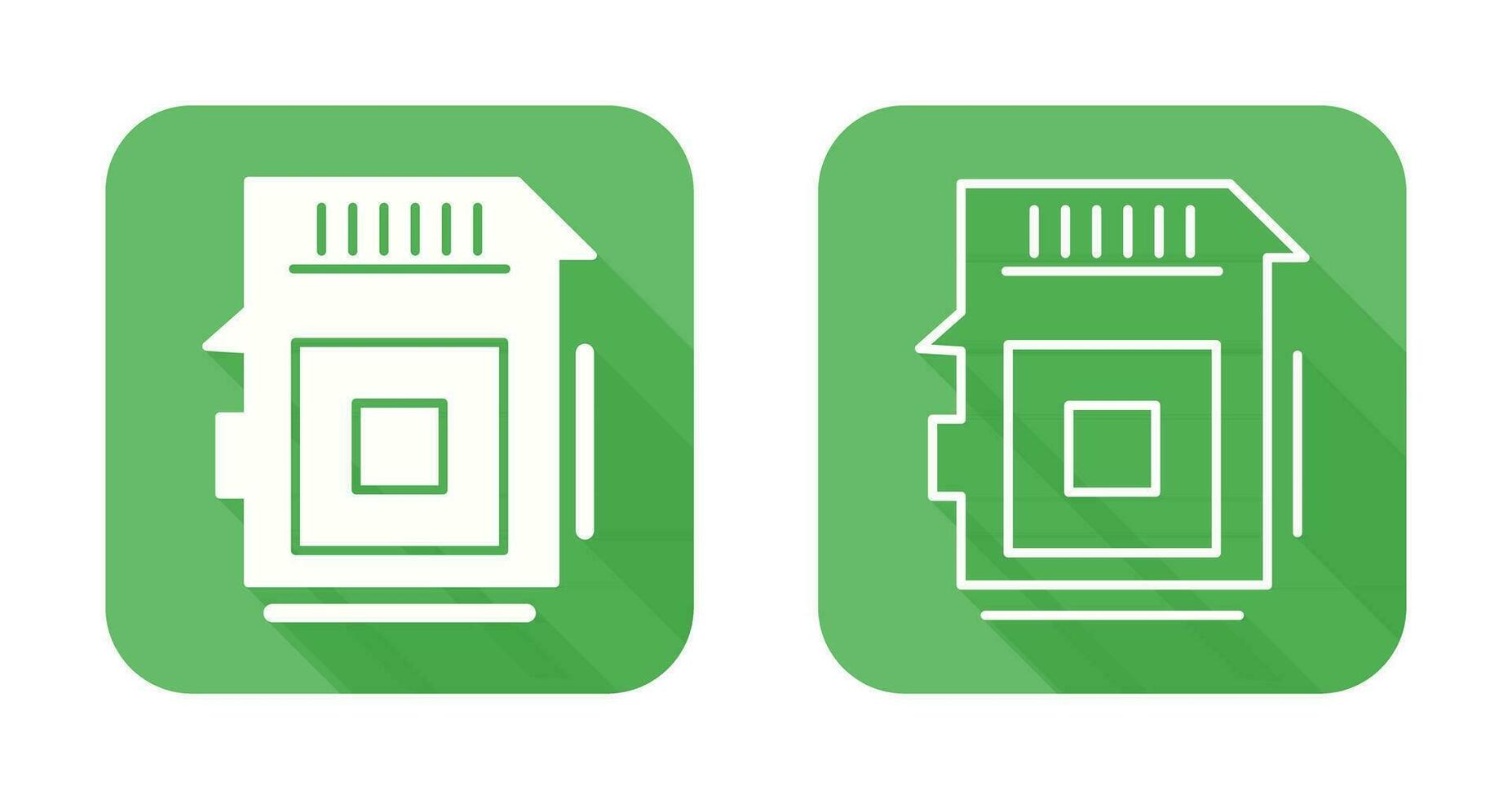 sd-kaart vector pictogram