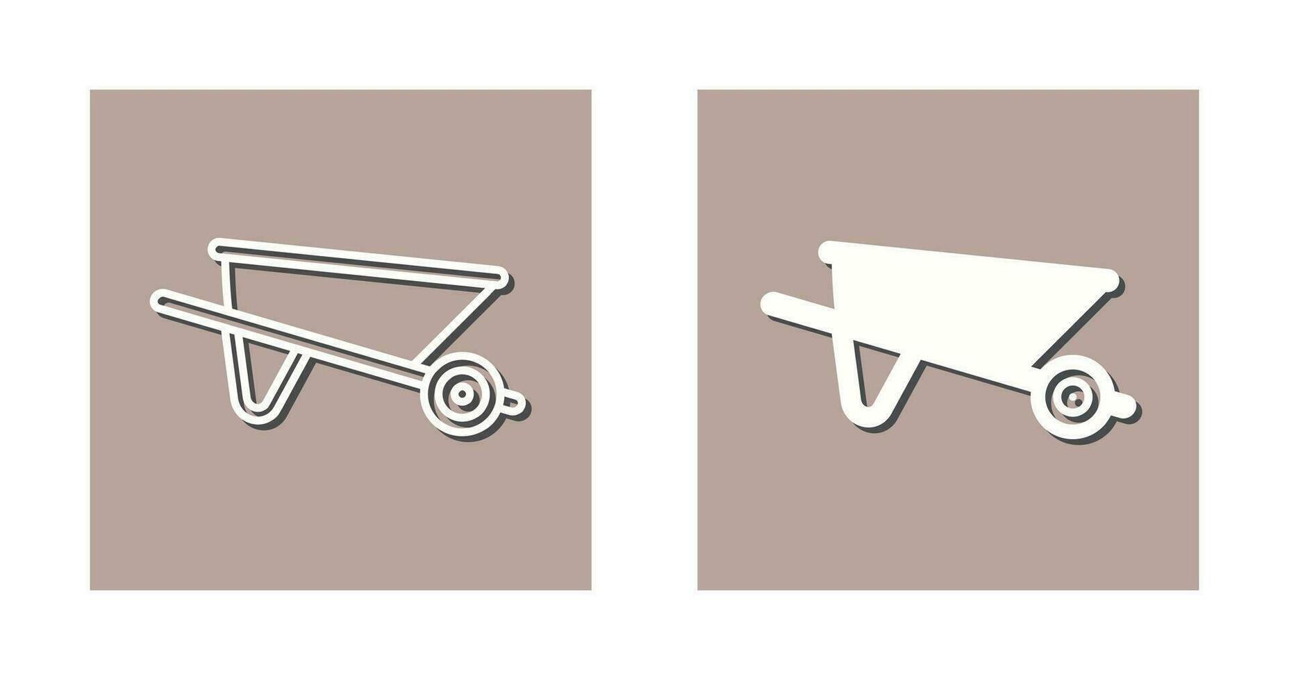 kruiwagen vector pictogram
