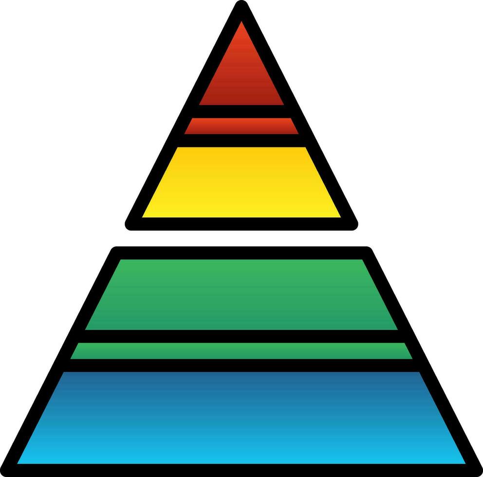 piramide vector icoon ontwerp