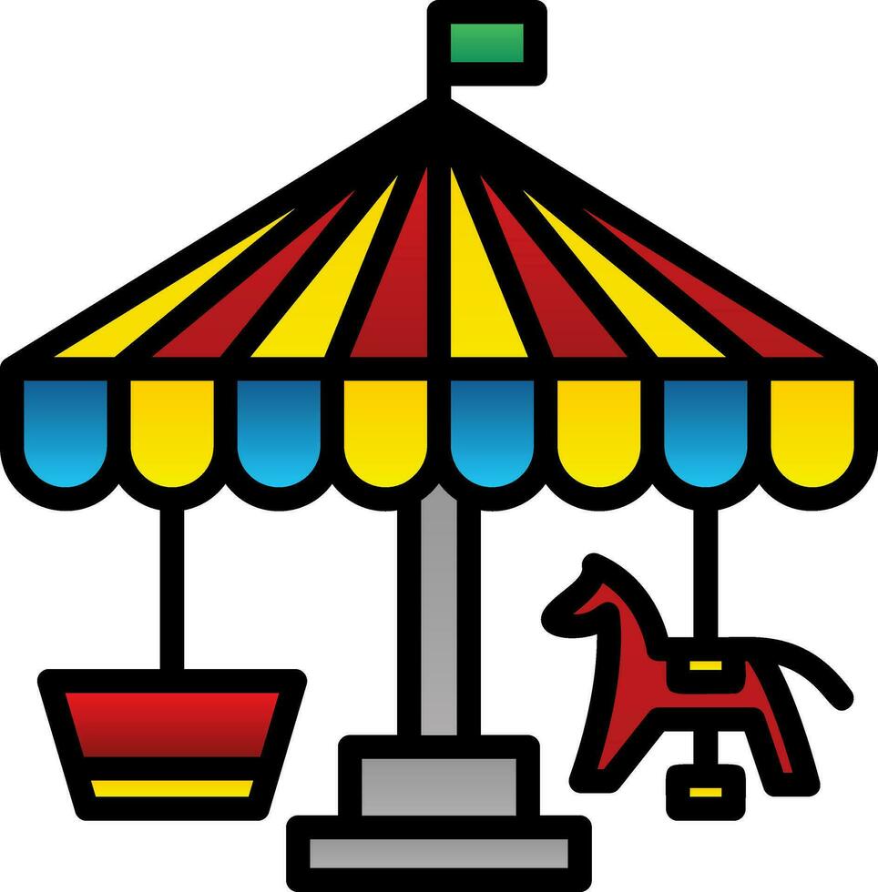 carrousel vector icoon ontwerp