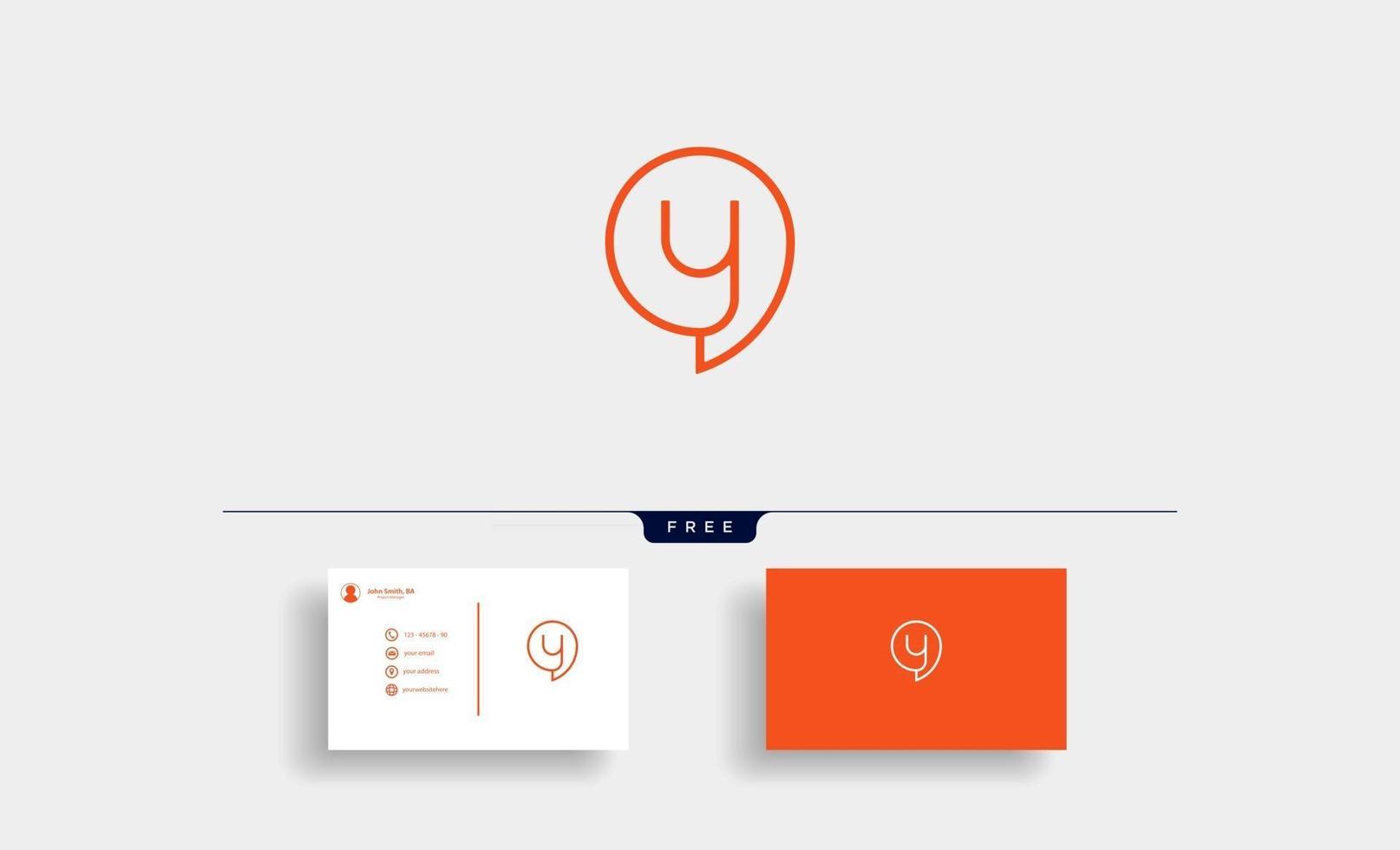 letter y chat logo ontwerpsjabloon vectorillustratie vector