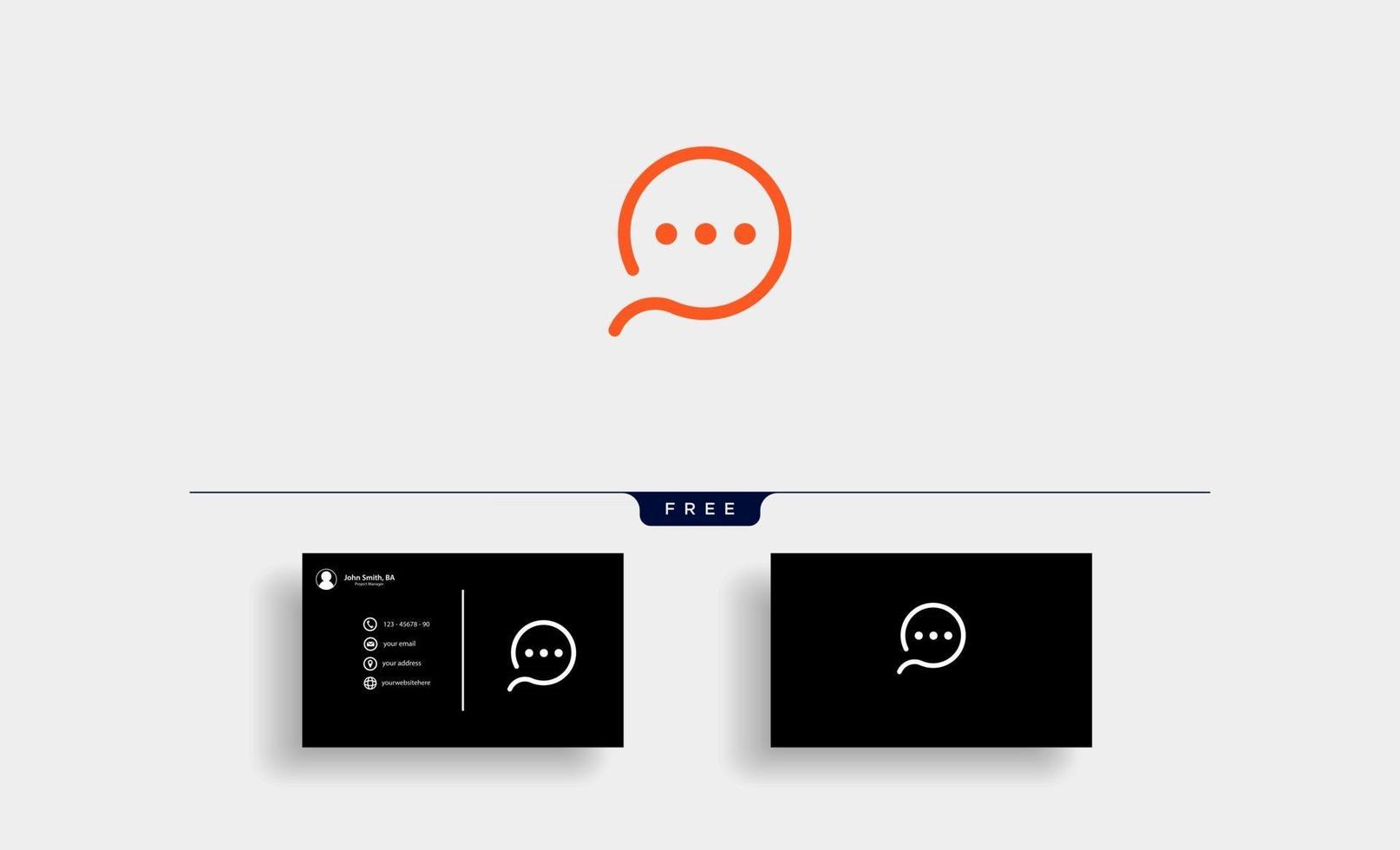 chat logo sjabloonontwerp eenvoudige vectorillustratie vector