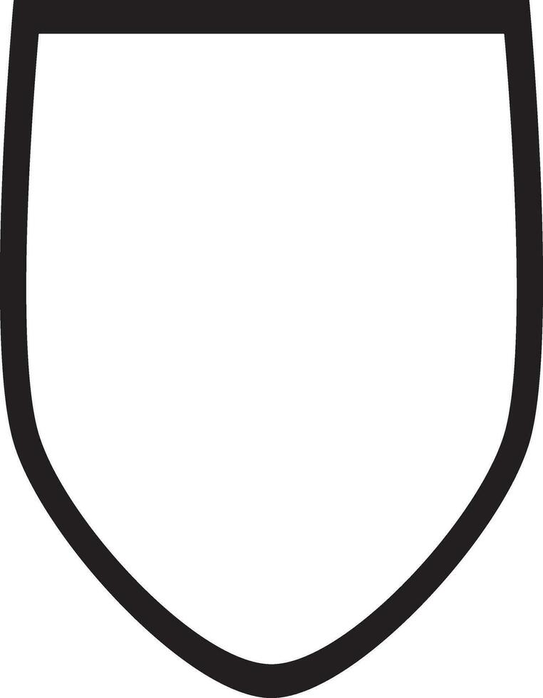 geïsoleerd blanco schild kenteken. glyph icoon of symbool. vector