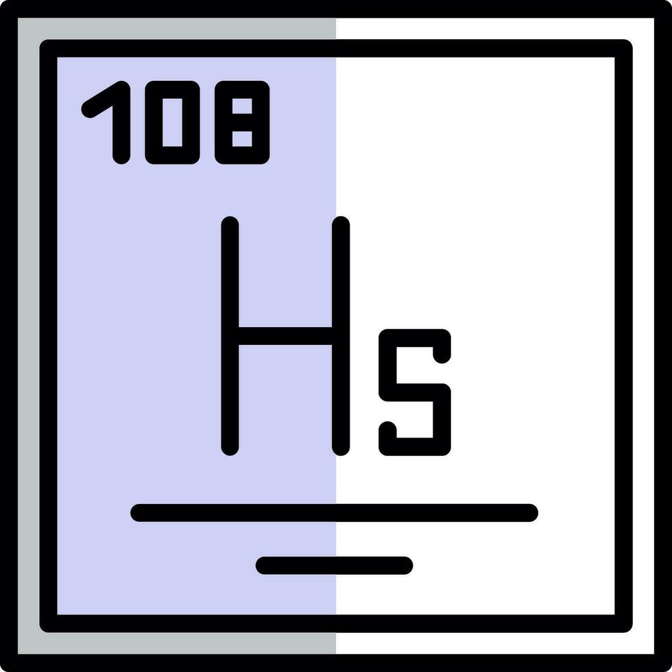 hassium vector icoon ontwerp